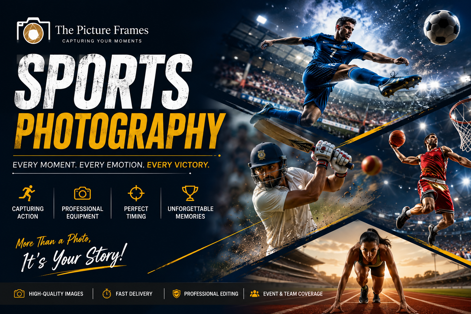 Sports Photography: Capturing Every Victory, Emotion & Action in Perfect Frame